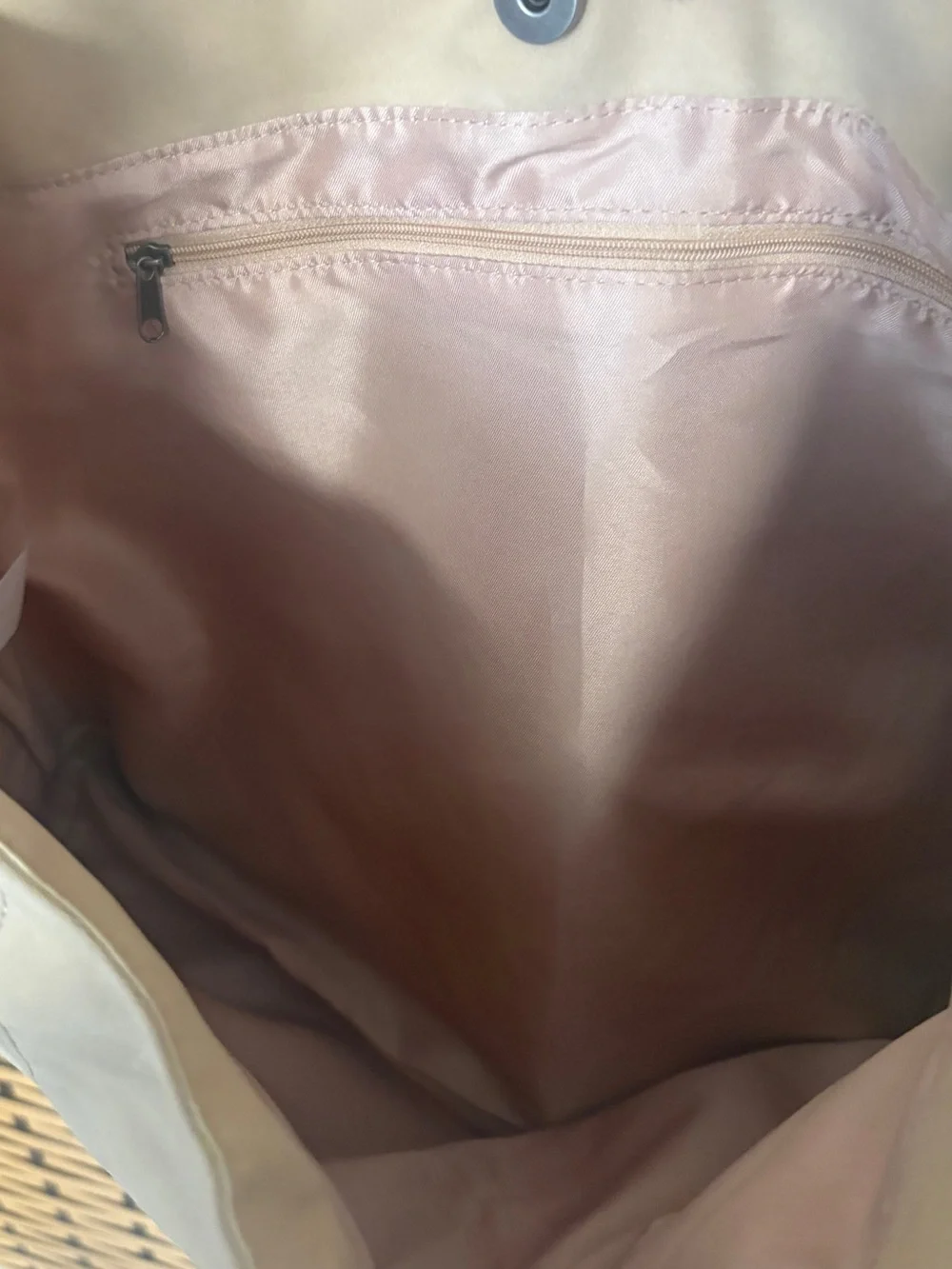 No boundaries tan studded shoulder handbag